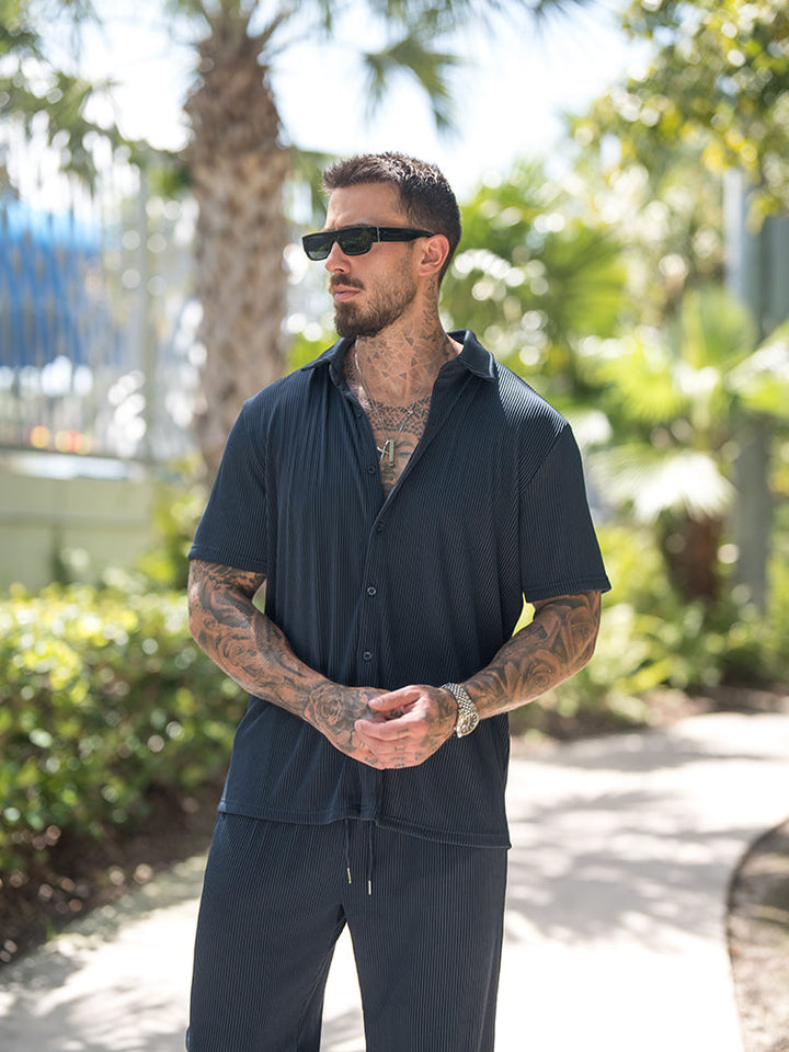 Nathan Button-Front Shirt Set · Oliver Bradley