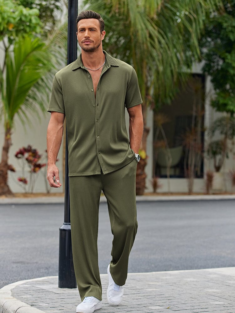 Nathan Button-Front Shirt Set · Oliver Bradley