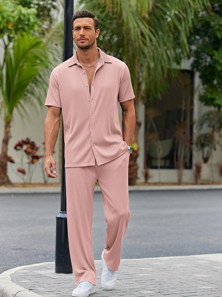 Nathan Button-Front Shirt Set · Oliver Bradley