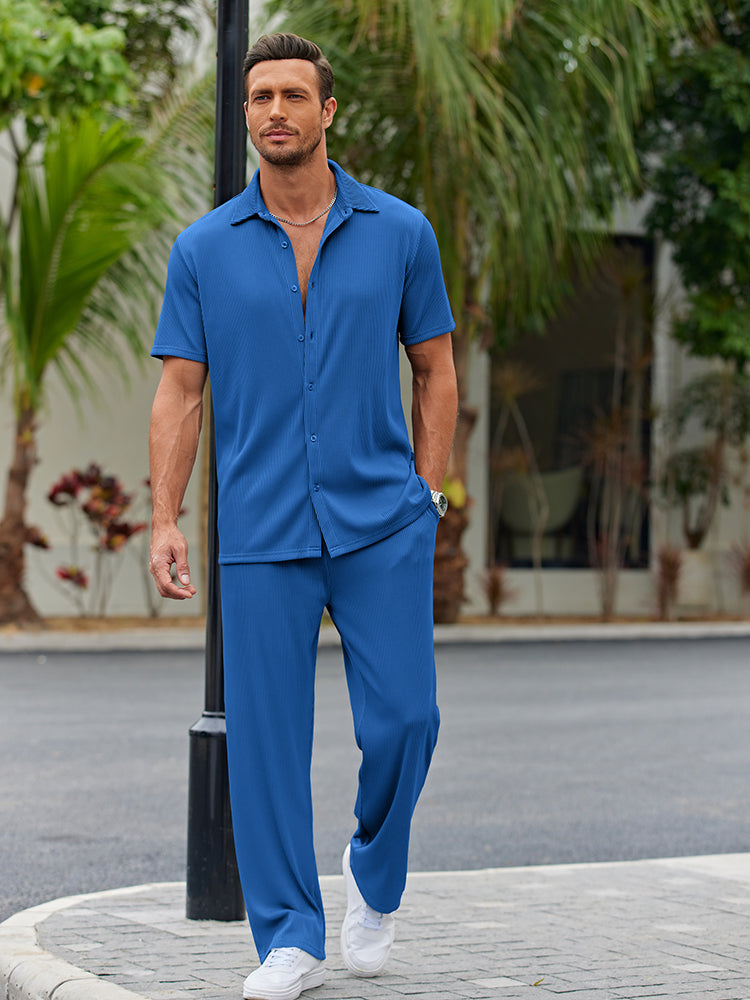 Nathan Button-Front Shirt Set · Oliver Bradley