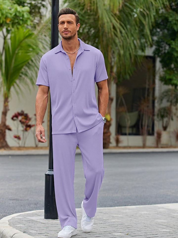 Nathan Button-Front Shirt Set · Oliver Bradley