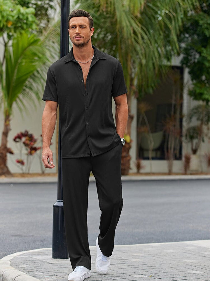 Nathan Button-Front Shirt Set · Oliver Bradley