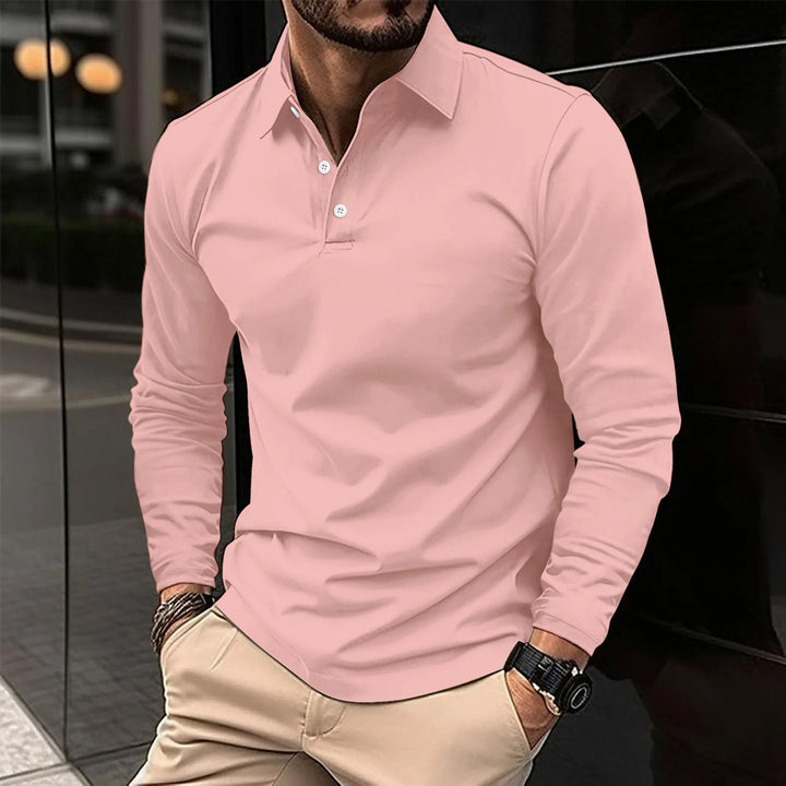 Nathan Long-Sleeve Polo · Oliver Bradley