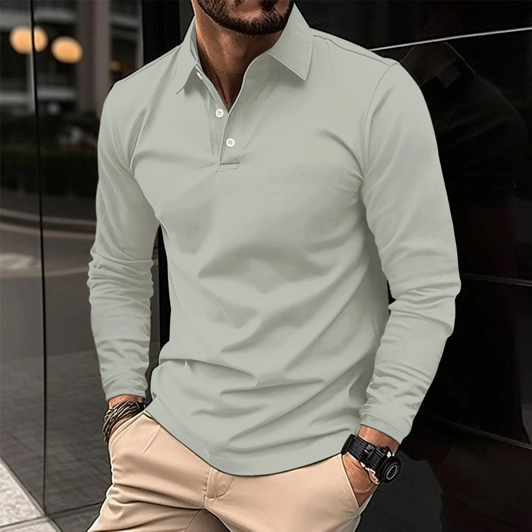 Nathan Long-Sleeve Polo · Oliver Bradley