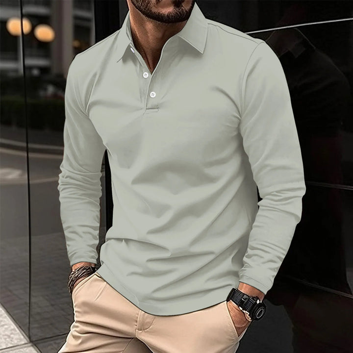 Nathan Long-Sleeve Polo · Oliver Bradley