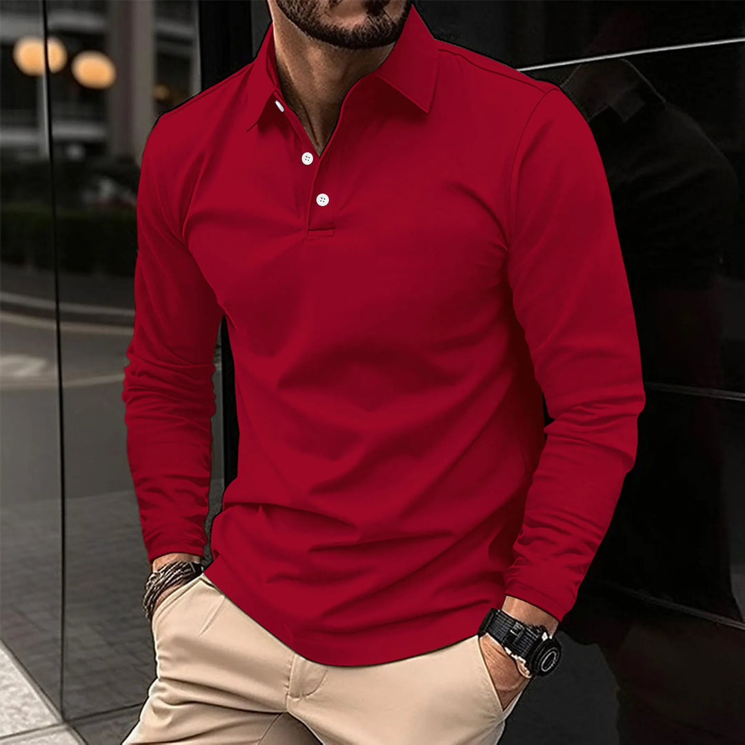 Nathan Long-Sleeve Polo · Oliver Bradley