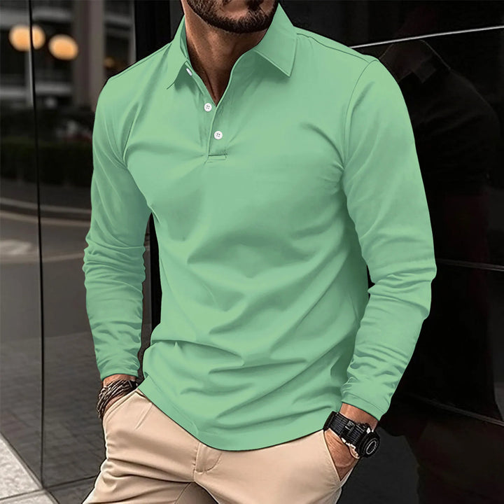 Nathan Long-Sleeve Polo · Oliver Bradley