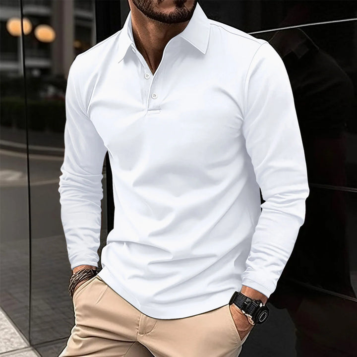 Nathan Long-Sleeve Polo · Oliver Bradley