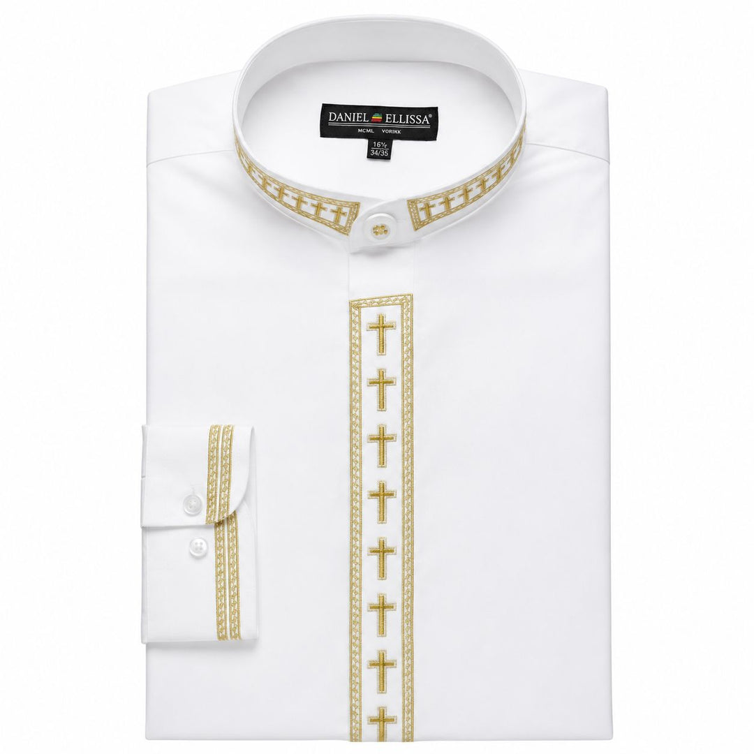 Nathaniel Banded-Collar Shirt · Oliver Bradley