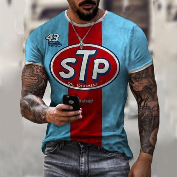 New Vintage Motor Oil Motorcycles T-Shirt · Oliver Bradley