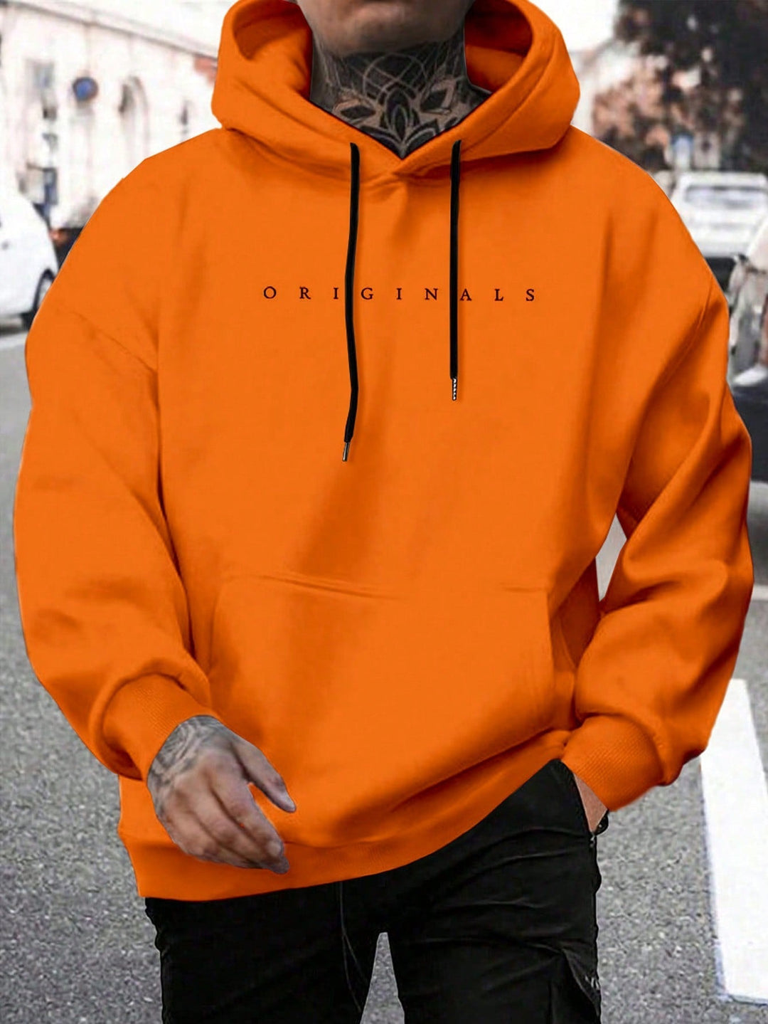 Originals | Heren sweatshirt met capuchon en letterprint · Oliver Bradley