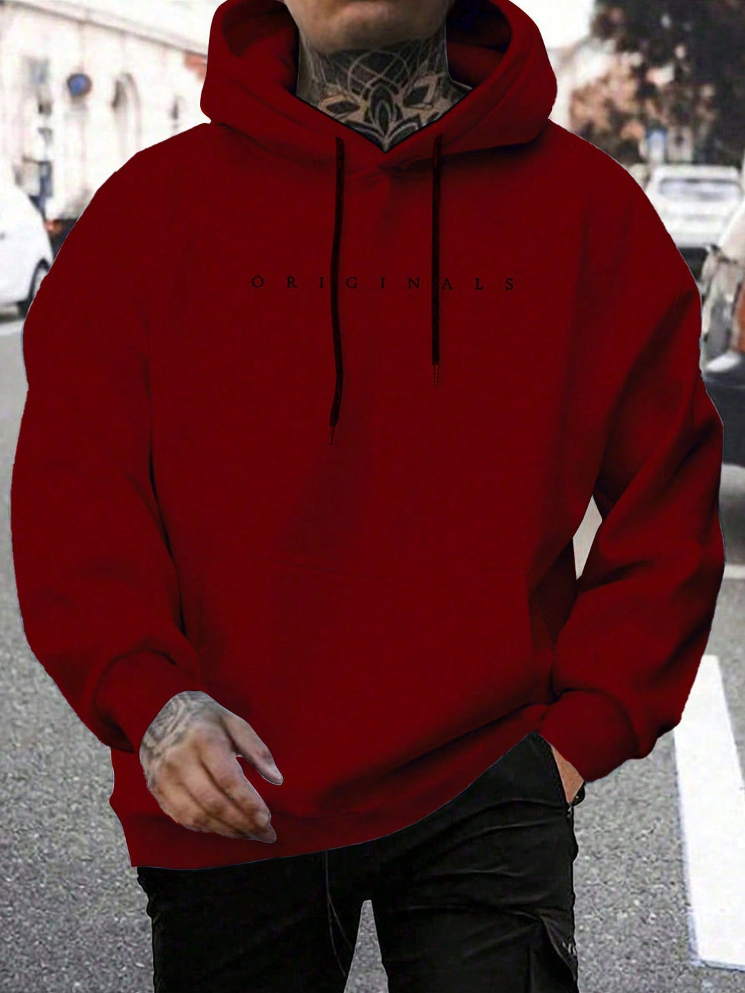 Originals | Heren sweatshirt met capuchon en letterprint · Oliver Bradley