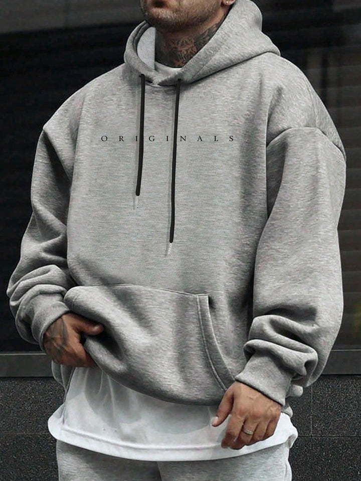 Originals | Heren sweatshirt met capuchon en letterprint · Oliver Bradley