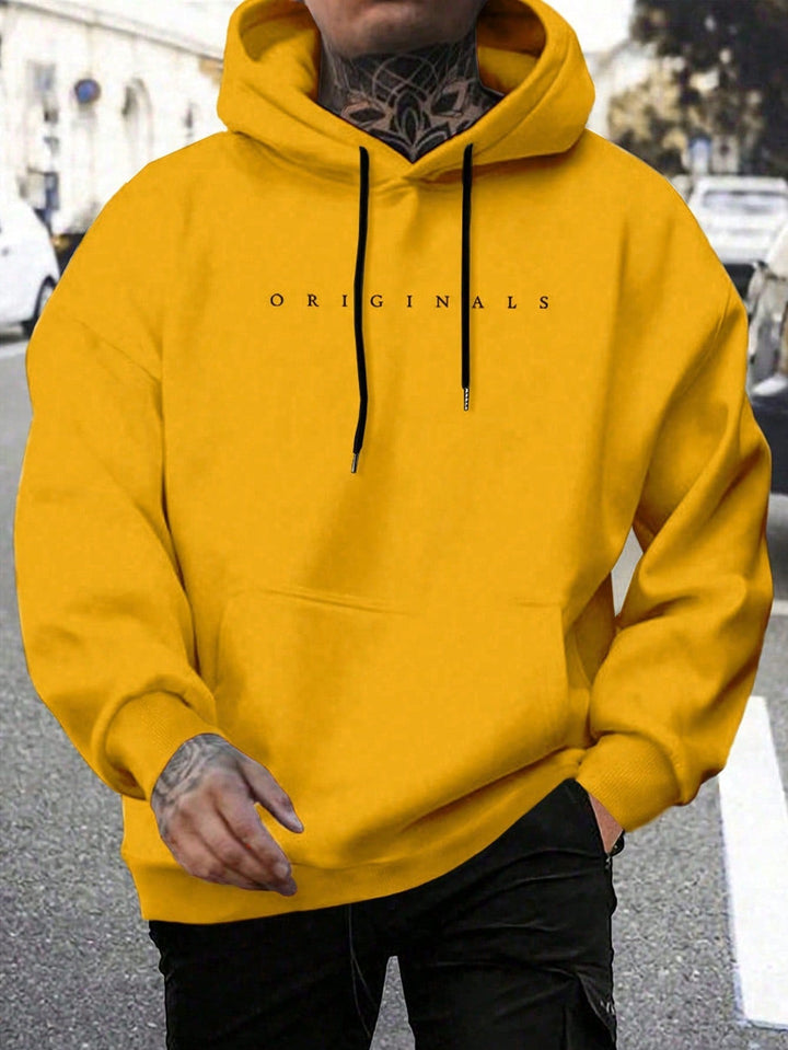 Originals | Heren sweatshirt met capuchon en letterprint · Oliver Bradley