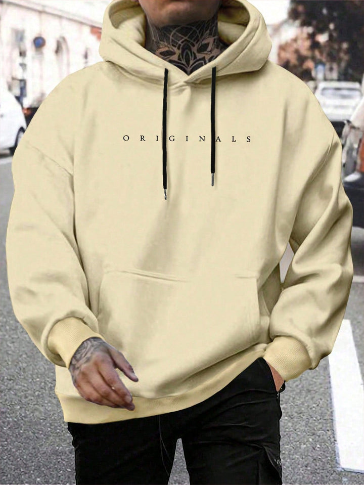 Originals | Heren sweatshirt met capuchon en letterprint · Oliver Bradley