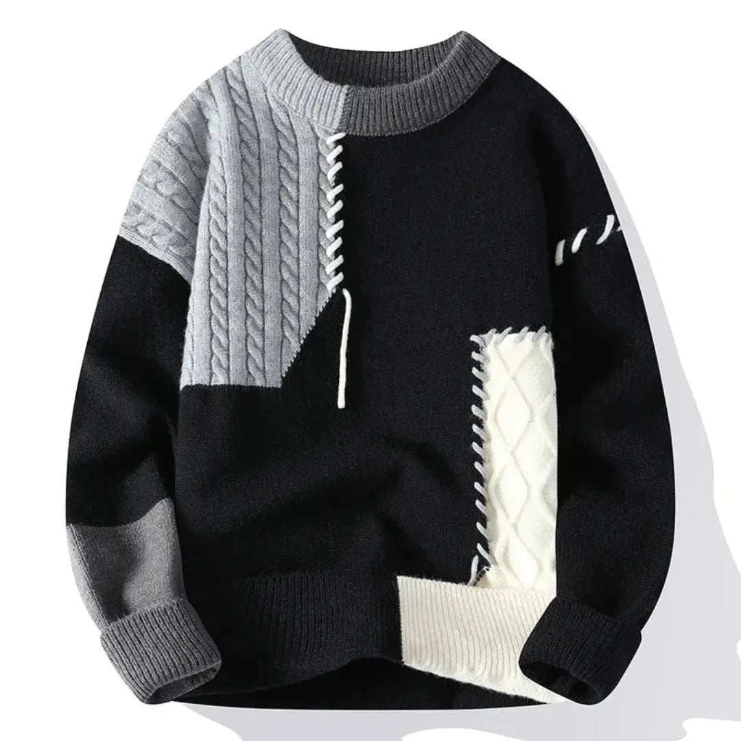 Oslo Patchwork Sweater · Oliver Bradley