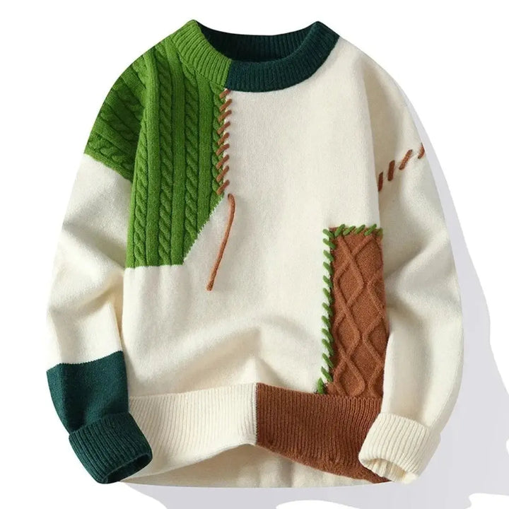 Oslo Patchwork Sweater · Oliver Bradley