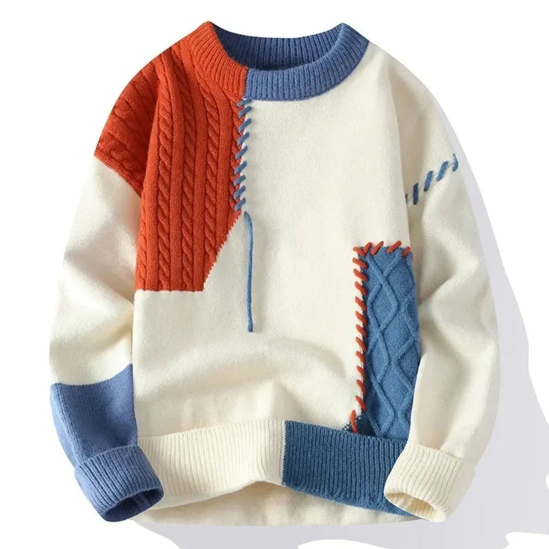Oslo Patchwork Sweater · Oliver Bradley