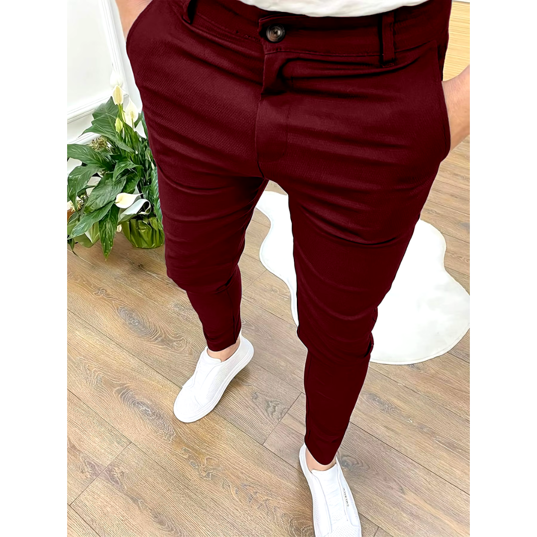 Parker | Men’s High-Quality Elastic Comfort Trousers · Oliver Bradley