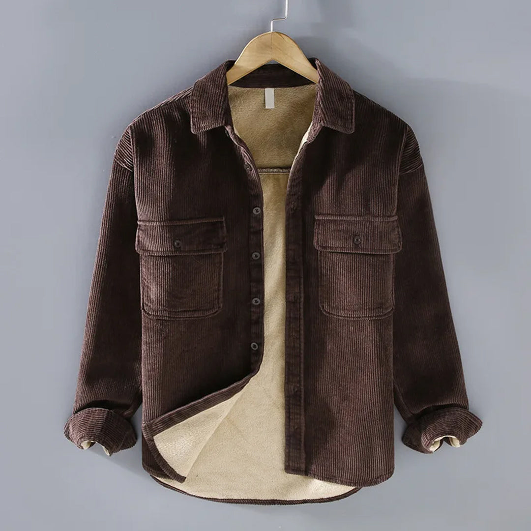 Peter | Herren warme Cordjacke mit Knopfleiste · Oliver Bradley