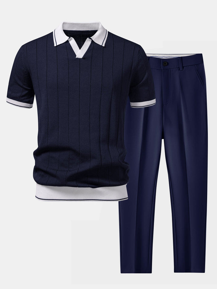 Preston V-Neck Polo Set · Oliver Bradley