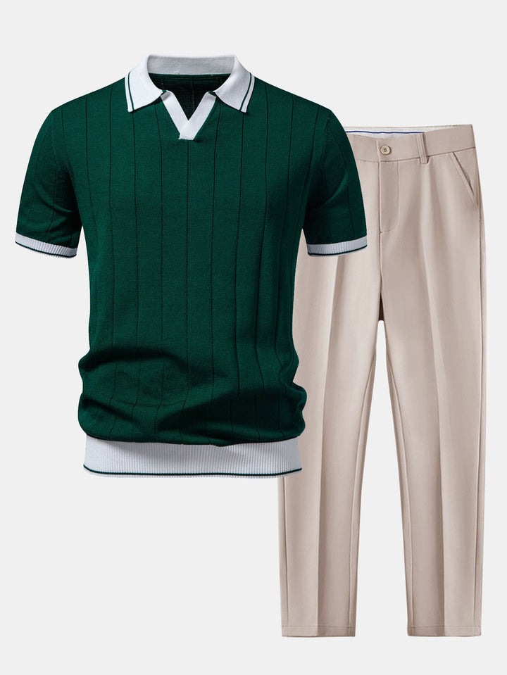 Preston V-Neck Polo Set · Oliver Bradley