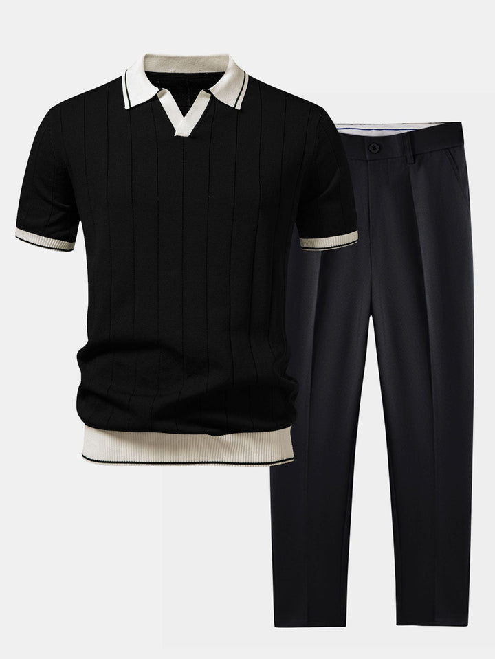 Preston V-Neck Polo Set · Oliver Bradley
