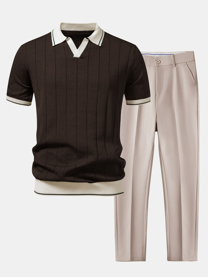 Preston V-Neck Polo Set · Oliver Bradley
