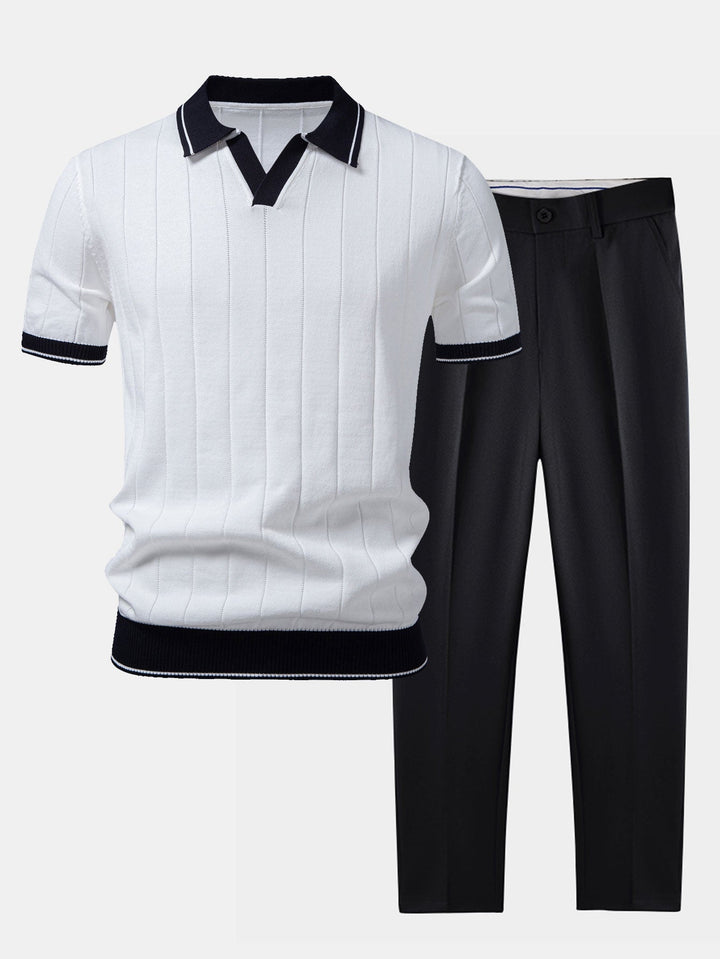 Preston V-Neck Polo Set · Oliver Bradley