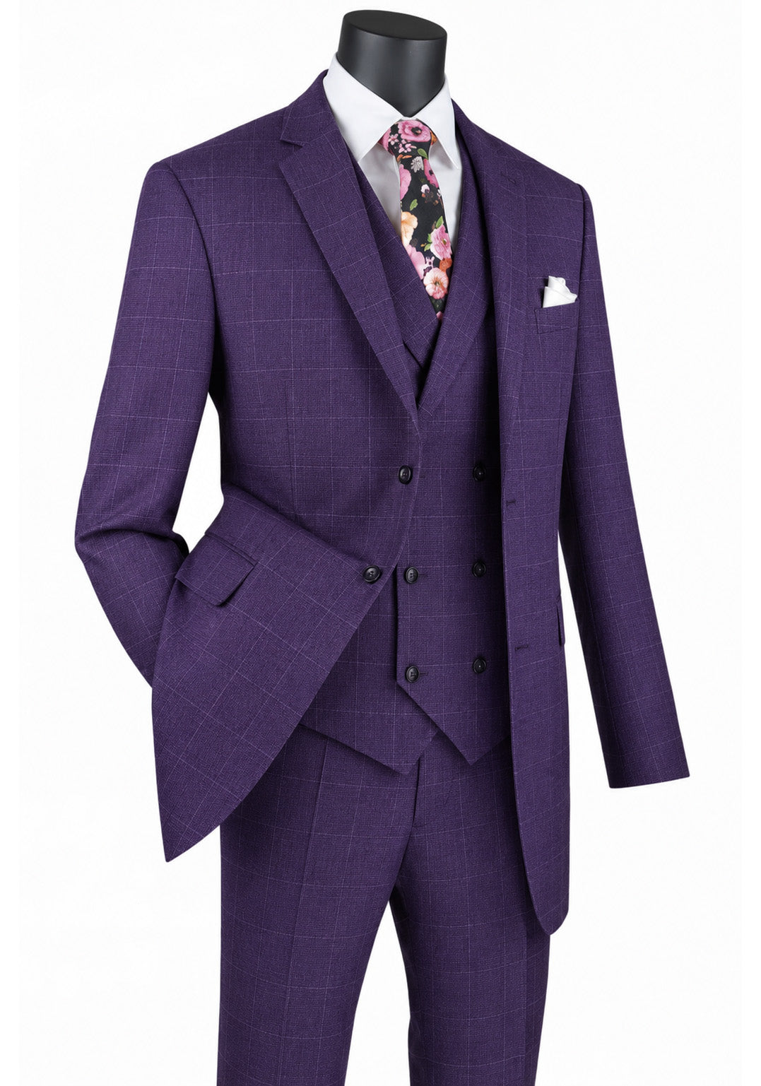 Preston Windowpane Suit · Oliver Bradley