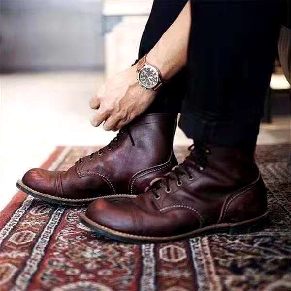 Ravenna Leather Lace-Up Boots · Oliver Bradley