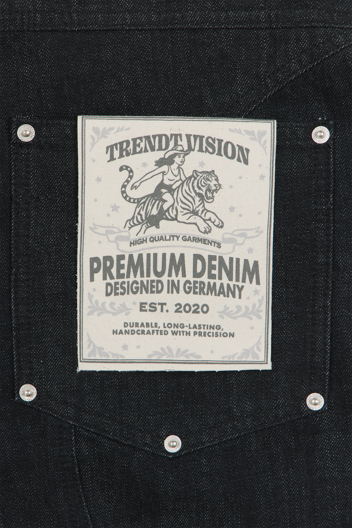 Raw Baggy Denim Jeans Black · Oliver Bradley