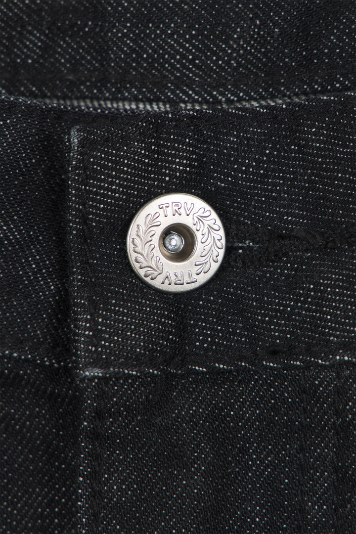 Raw Baggy Denim Jeans Black · Oliver Bradley