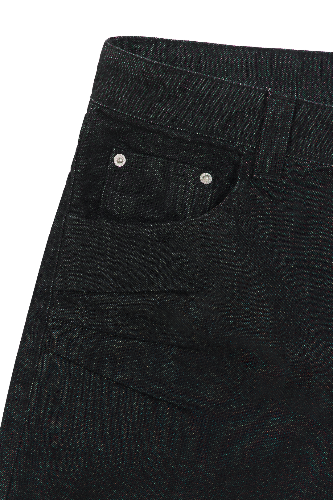 Raw Baggy Denim Jeans Black · Oliver Bradley