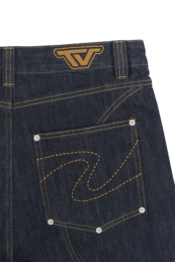 Raw Baggy Denim Jeans Blue · Oliver Bradley