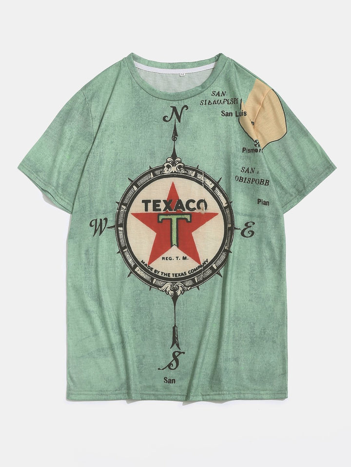 Retro Engine Oil Print T-Shirt · Oliver Bradley