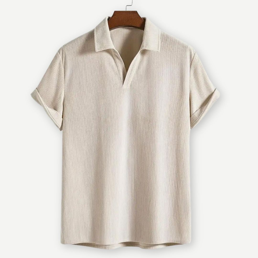 Ribbed Johnny Collar Polo · Oliver Bradley