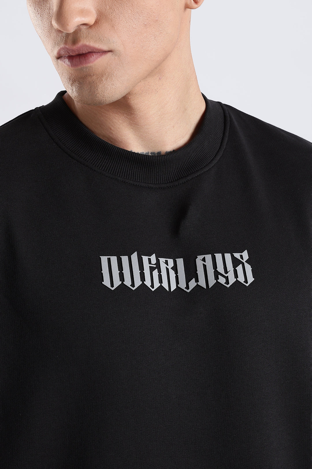Shield Wings Black Oversized Fit T-Shirt · Oliver Bradley