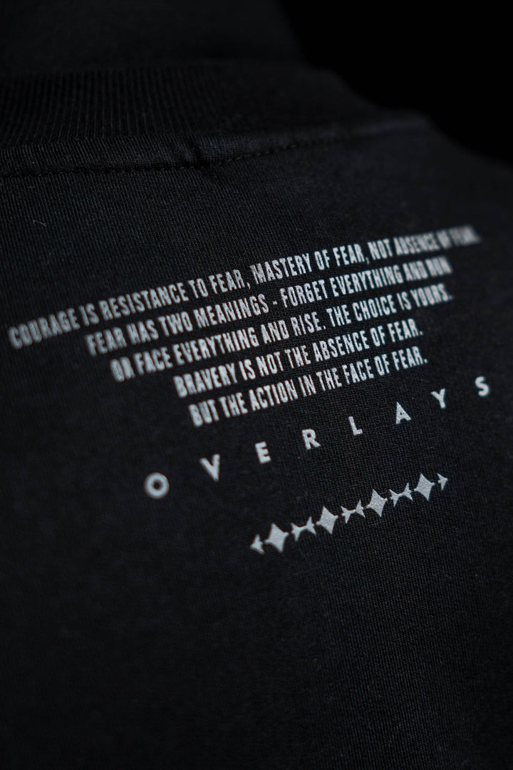 Shield Wings Black Oversized Fit T-Shirt · Oliver Bradley