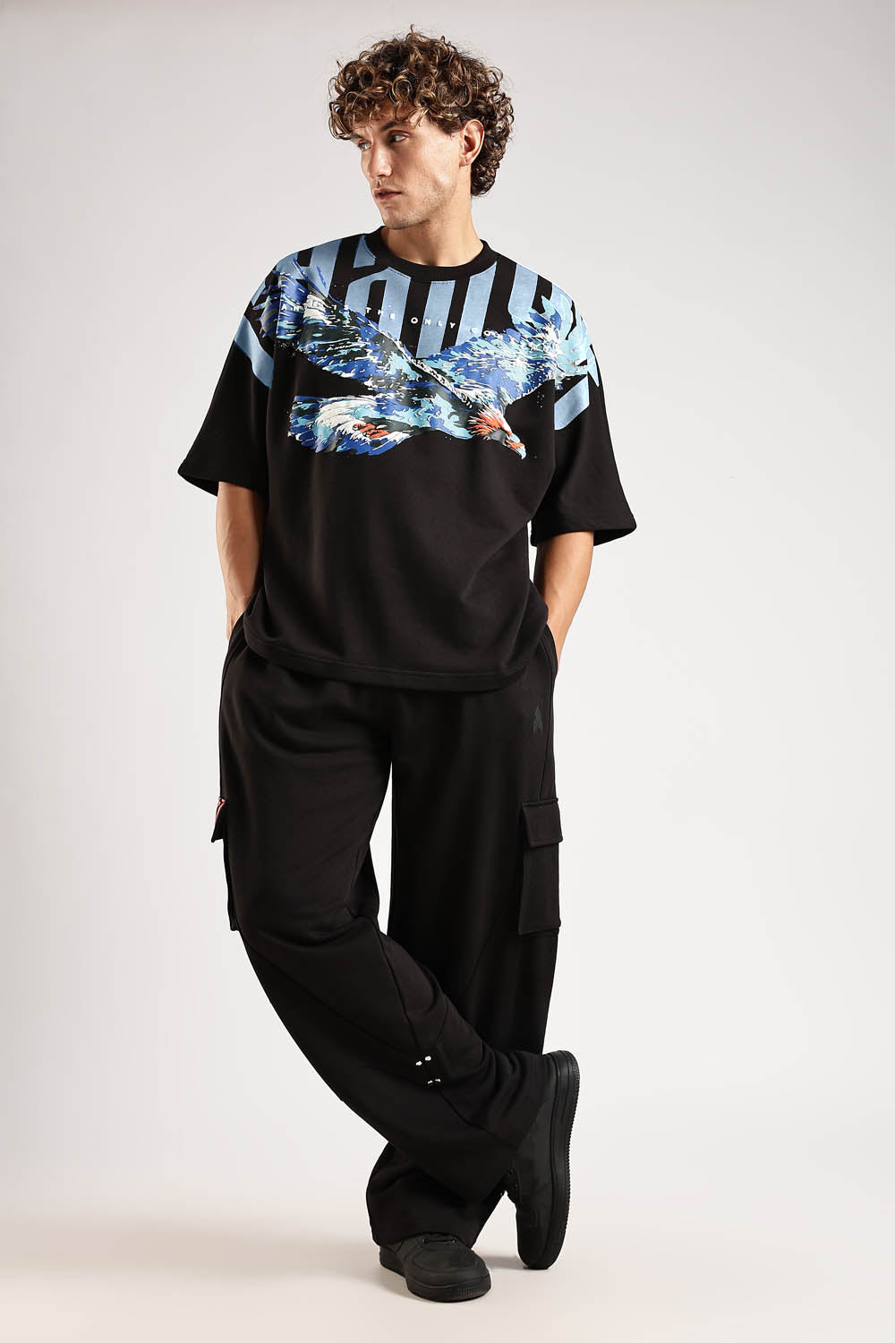 Sky Walker Black Oversized T-Shirt · Oliver Bradley