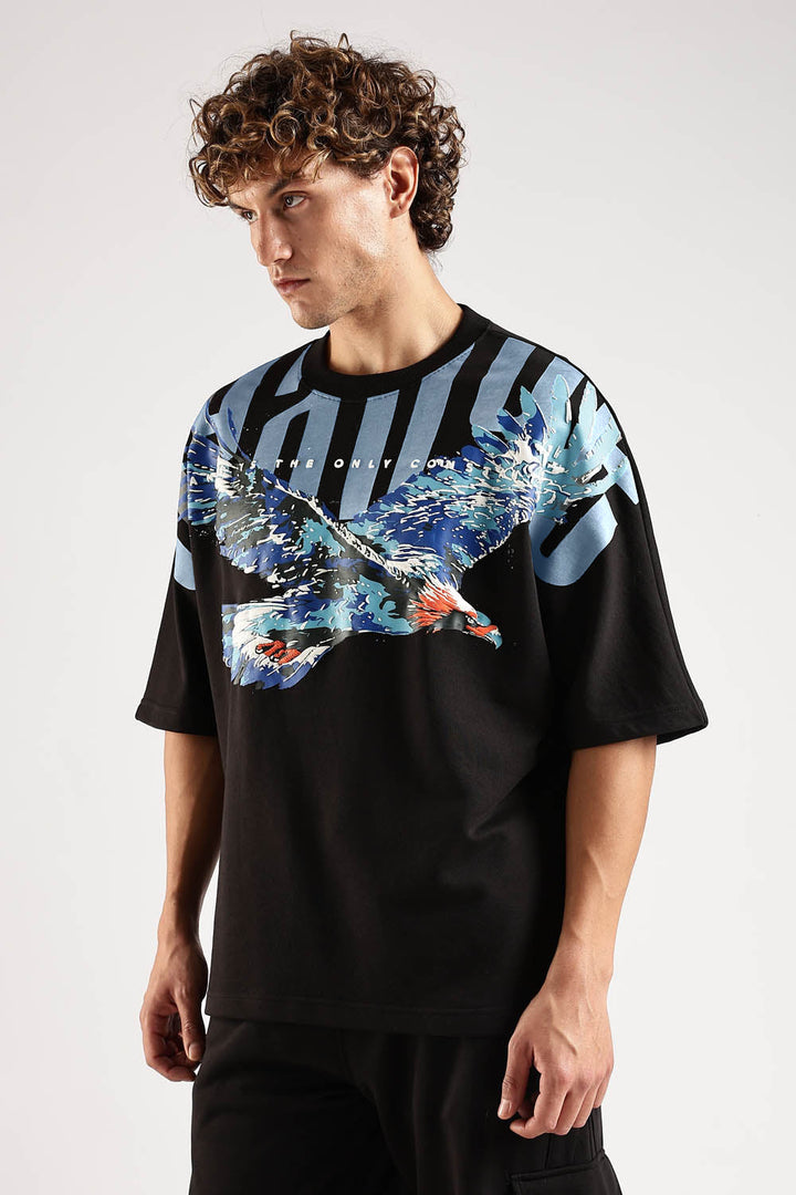 Sky Walker Black Oversized T-Shirt · Oliver Bradley
