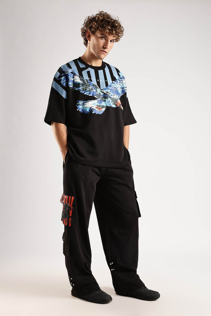 Sky Walker Black Oversized T-Shirt · Oliver Bradley