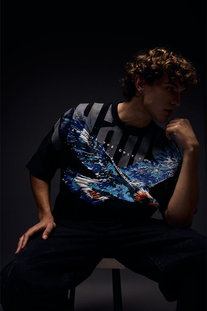 Sky Walker Black Oversized T-Shirt · Oliver Bradley