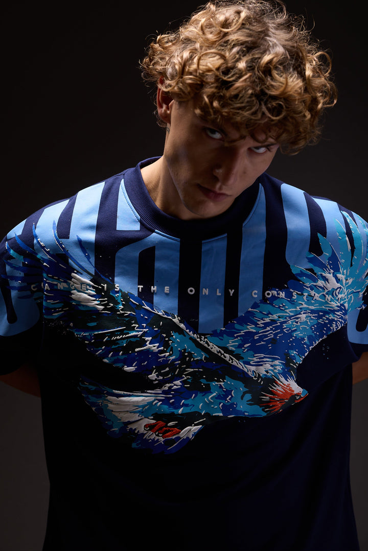 Sky Walker Navy Oversized T-Shirt · Oliver Bradley