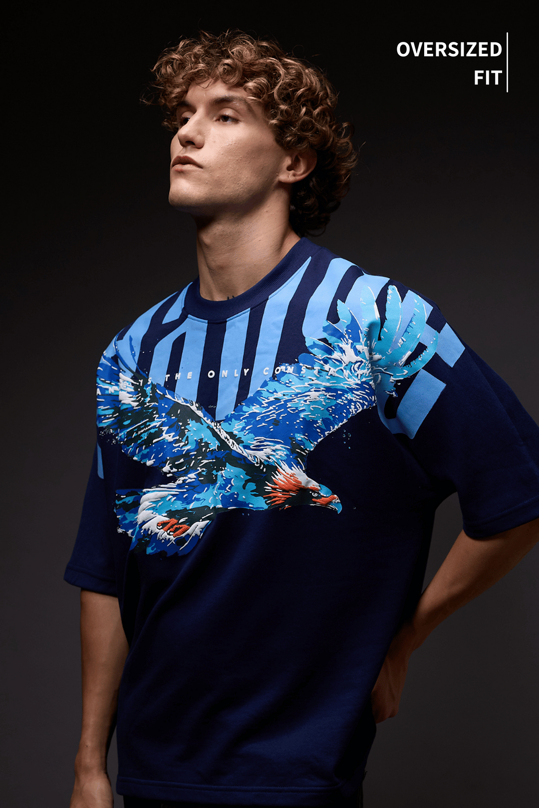 Sky Walker Navy Oversized T-Shirt · Oliver Bradley