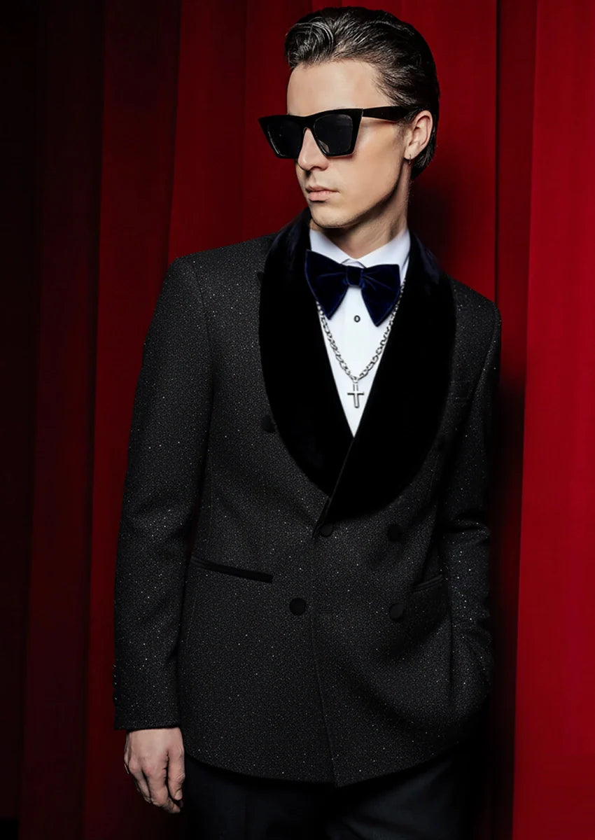 Starry Night Velvet-Trim Tuxedo (2-Piece) · Oliver Bradley