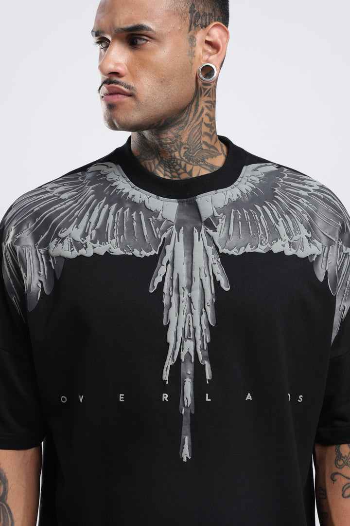 Streak Black Oversized T-shirt · Oliver Bradley