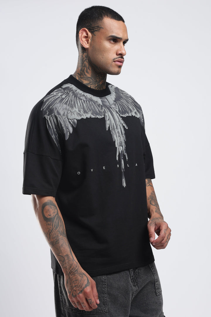 Streak Black Oversized T-shirt · Oliver Bradley