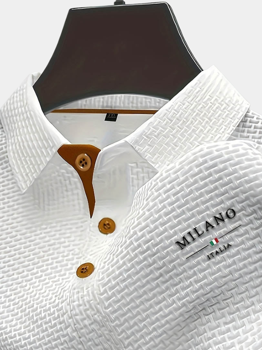 TEXTURED POLO SHIRT FOR MEN · Oliver Bradley