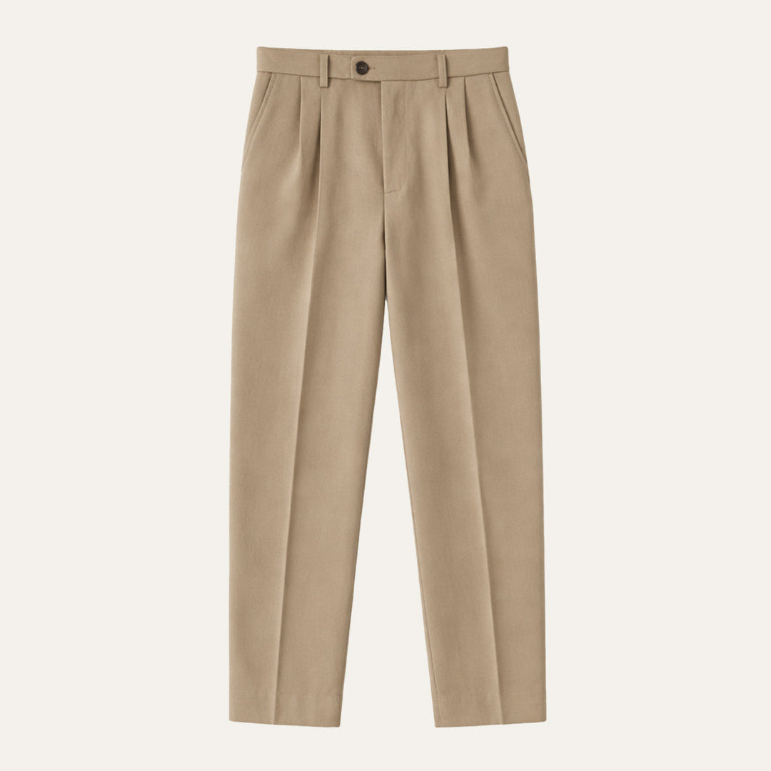 The Brighton Men’s Vintage Classic Tailored Pleated Pants · Oliver Bradley